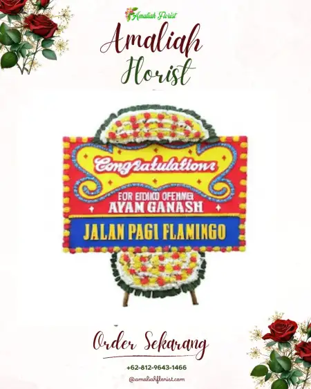 Sewa Papan Bunga Kembaran